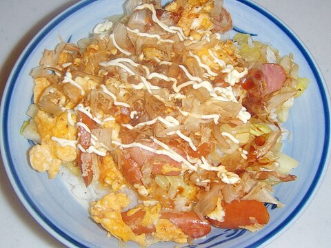 キャベツ卵丼